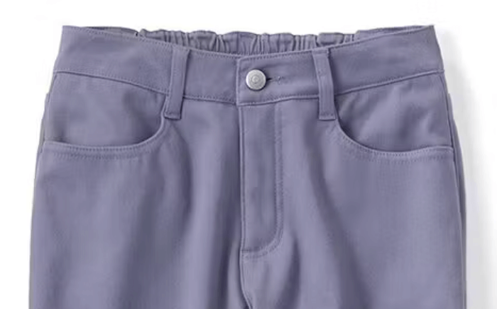 ぬくぬくでしあわせ あったかすっきり裏ボアパンツ〈パープル〉