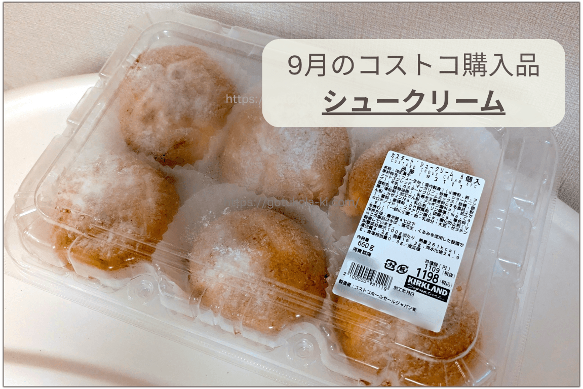 2026年9月、コストコではじめて見たオリジナルのシュークリーム